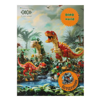 Щоденник шкільний DINO, А5, 40 арк, м'яка обкл., скоба, глянц.ламін., SMART Line