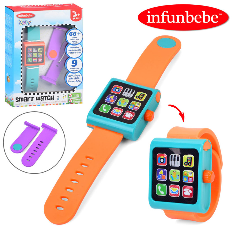 Годинник  наручний, смарт-годинник, музика, звук(англ),  доп.браслет, 2кольори, бат(табл), в кор-ці, 15,5-21,5-5,5см /12/