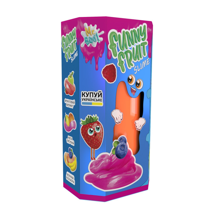 Лизун-антистрес ТМ Mr.Boo Funny Fruit 350мл -УКР ОКТО /15/