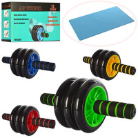 Тренажер колесо для м'язів пресу,31см,діам14см,4 кольори,кор,28-10-17см /24/