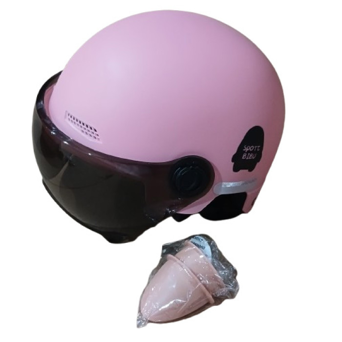 Шолом знімний візор, регульовані застібки, світловідбивні наліпки, 23*26*16 см, МІКС ВИДІВ, в п-е /36/