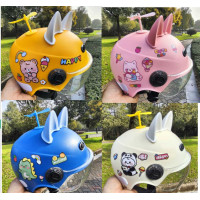 Шолом 4 кольори, знімний візор, регульовані застібки, світловідбивні наліпки, 21*24*16 см, МІКС ВИДІВ, в п-е /40/