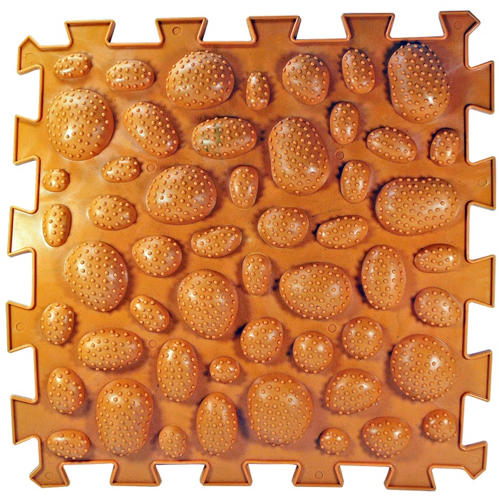 Килимок масажний «Пазли Мікс» ЇЖАКИ 1 елемент, 26*26см, в пак.