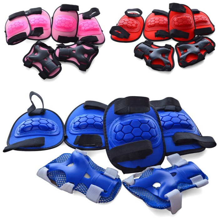 Захист для колін, ліктів, зап'ясть, 3 кольори, сітка, 19-29-9см /50/