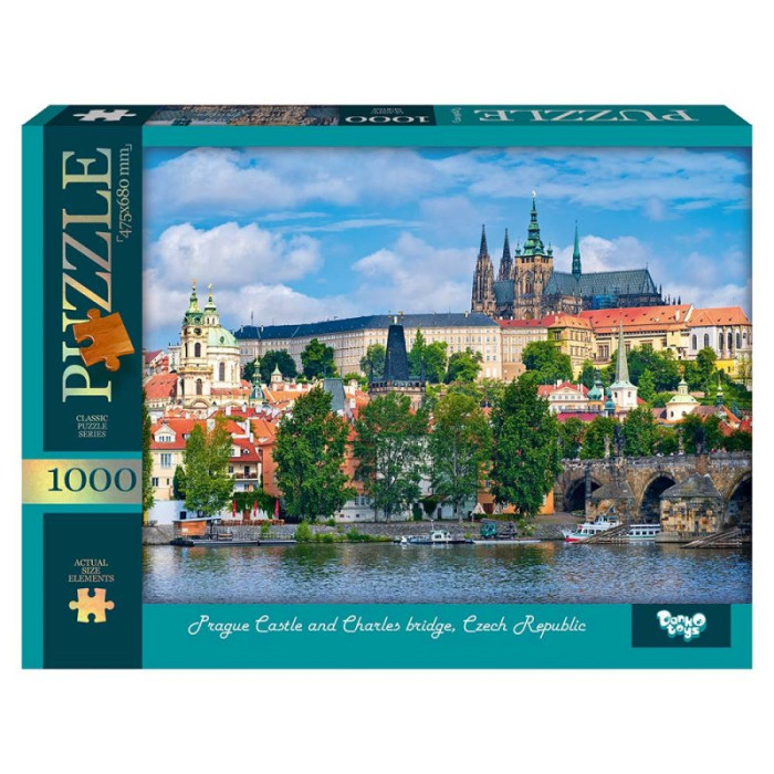 Пазли 1000 ел. с.13 №10 Prague Castle and Charles bridge, Czech Republic (10) Danko Toys