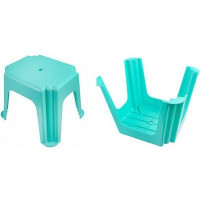 Табурет малый прямоугольный БИРЮЗА // Табурет малый прямоугольный БИРЮЗА //