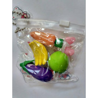 Набір гумок сувенірних фрукти 30шт в упак. //