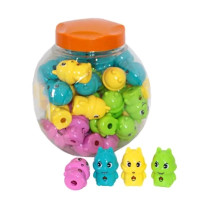 Стругачка пластикова, Білочка, 4 кольори мікс, 45 шт. в уп. //