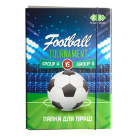 Папка для праці FOOTBALL, картонна, на гумках А4+ (300х212х28мм), KIDS Line