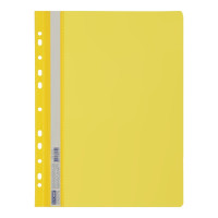 Папка-швидкозшивач з перфорацією. А4, жовтий, ціна за 6 шт. //