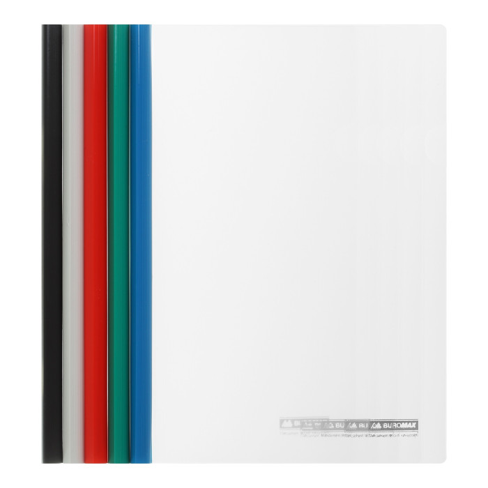 Папка швидкозшивач з притискною планкою, 15мм асорті, ціна за 5 шт. //