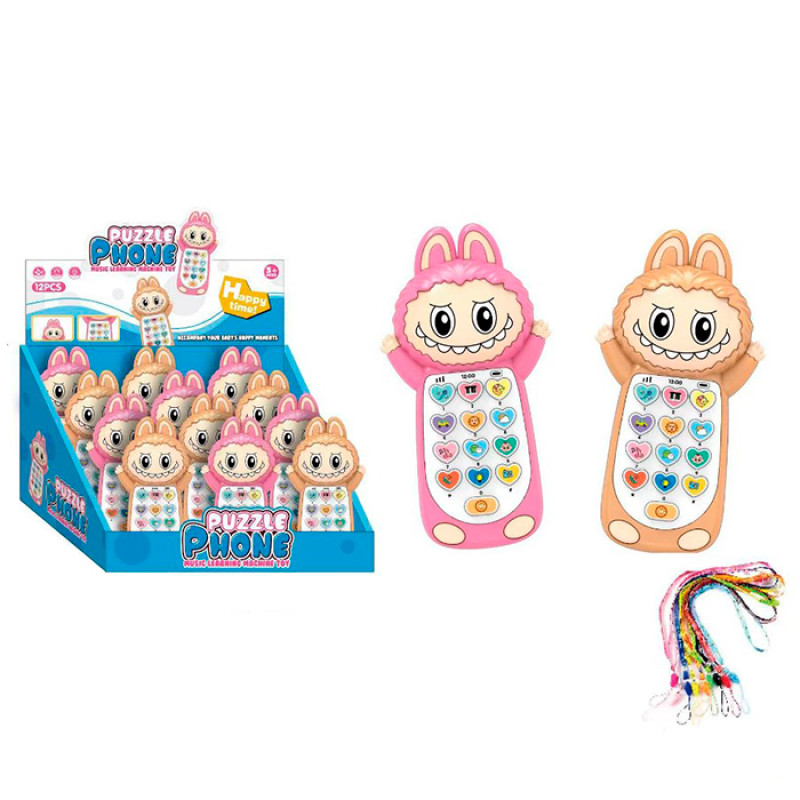 Телефон мобільний LBB, 15см, музика, звук(англ), світло, шнурок, на бат-ці, (2кольори) /12/144/12шт в кор. 27-16-18см