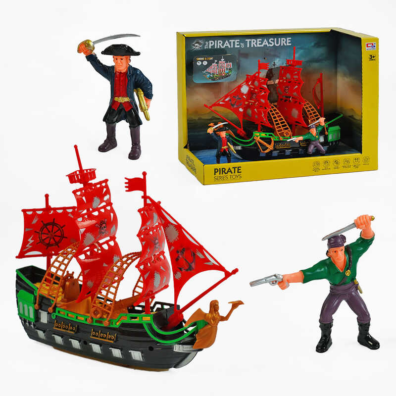 Набір піратів звуки, підсвічування, корабель, герої, в кор. /18/