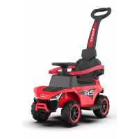 Машина M 5764EBLR-3 (1шт) 2-в-1(каталка-толокар),1акум6V4AH, 1мотор25W, муз.,світло, колесаEVA, шкір.сидіння, червоний