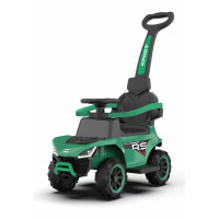 Машина M 5764EBLR-5 (1шт) 2-в-1(каталка-толокар),1акум6V4AH, 1мотор25W, муз.,світло, колесаEVA, шкір.сидіння, зелений