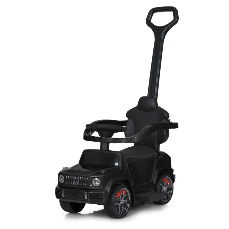 Каталка-толокар M 5795AL-2 (1шт) бат.ручка, муз, світло, шкіра, MP3, USB, bluetooth, чорний