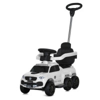 Каталка-толокар M 5900EL-1 (1шт) 2в1(с батьк.ручкой), BLUETOOTH, MP3, USB, EVA, музика, світло, шкіра, білий