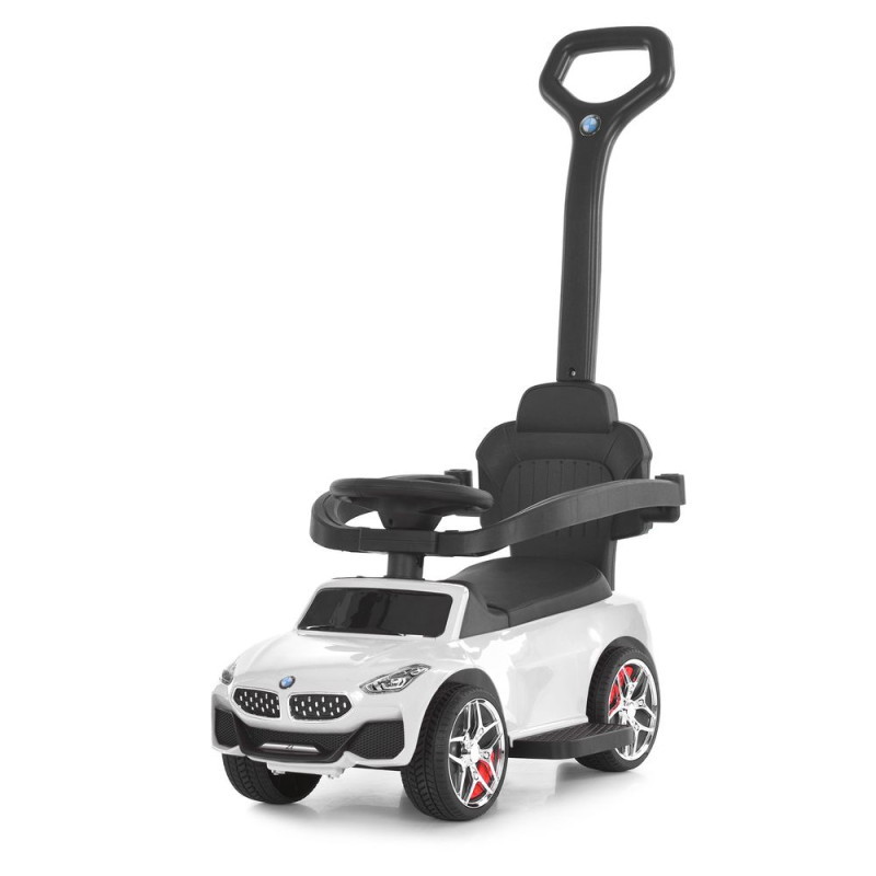 Каталка-толокар M 6253EL-1 (1шт) бат.ручка, муз, світло, шкіра, підсклянник, MP3, BLUETOOTH, білий