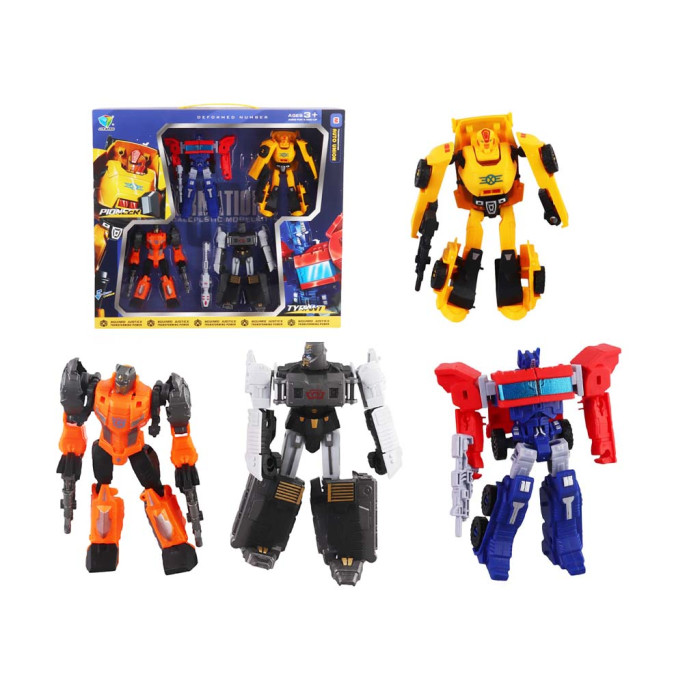 Трансформер TF, набір 5шт, робот 12см+транспорт, в кор-ці, 36-32-8см /24/