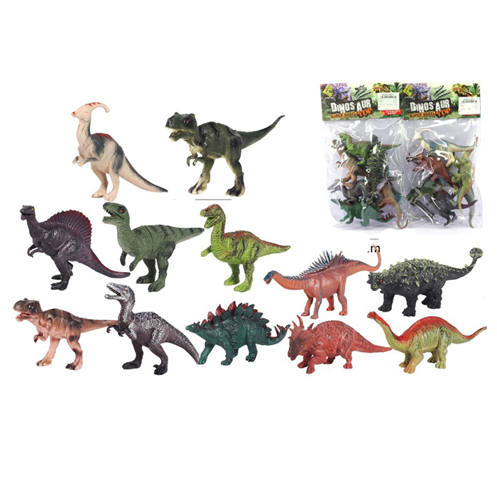 Фігурка динозавр, набір 6шт, від 14см, 2види, у п/е 20-31-5см /60/