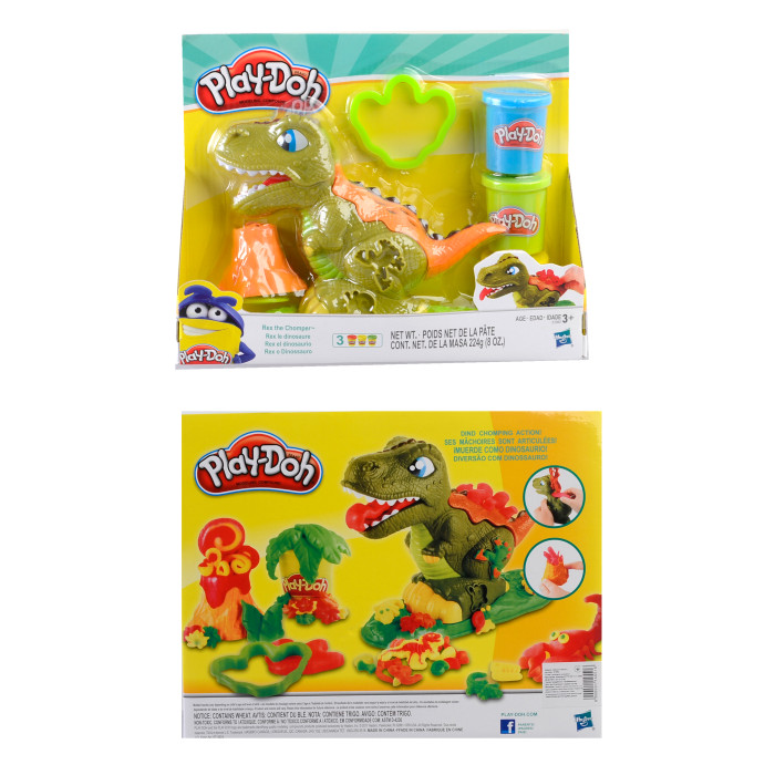 Набор для творчества динозавр, пластилин, формочки, в кор. 28*22*8,5см /48-2/