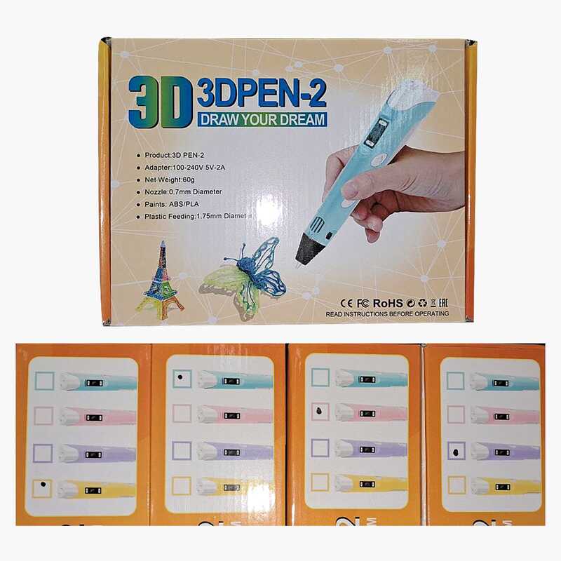 3D Ручка 4 кольори, МІКС, в кор. /40-2/