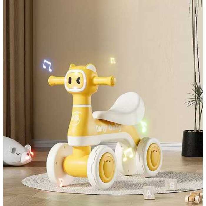 Велобіг JOY 4-х колісний колеса PU, рама пластик, пісні, УКР. ОЗВУЧ., підсвічування, сидіння 27х11 см, в кор. /1/