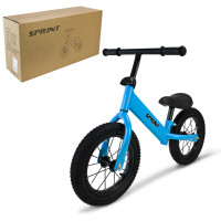 Велобіг сталевий, колеса 12 дюймів надувні,синій /1/