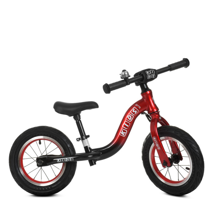 Біговел PROFI KIDS 12 д. ML1203A-1 (1шт) алюм.рама,кол.гума,алюм.обід,кермо,ексцен.,SKD50%,черв.-чорний