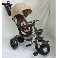 Велосипед MT 1001-1 Almond Beige (1шт) кол.EVA(12/10), поворот сид.,швидкоз'ємнi кол.гальма,підшипник,кошик,підсклян,сумка,бежевий