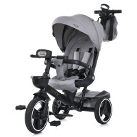 Велосипед ME 1162-1 VECTOR Gray (1шт) 3 кол.PU (12/10) поворот сид.,швидкоз'ємні кол.гальма,склад.кермо,світло,підшип.,сумка,дощовик,сірий