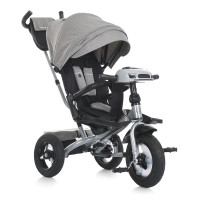 Велосипед MT 1007-8 (1шт) 3 кол.гума(12/10),оберт.сид.,3-точк.рем.безп.,USB/ВТ,пульт,світло,сумка,світло-сірий