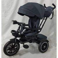 Велосипед ME 1193 MODENA Dark Gray (1шт) 3 кол.гума а.п.(12/10) поворот сид.,швидкоз'ємні кол.гальма,склад.кермо,світло,підшип.,сумка,графітовий