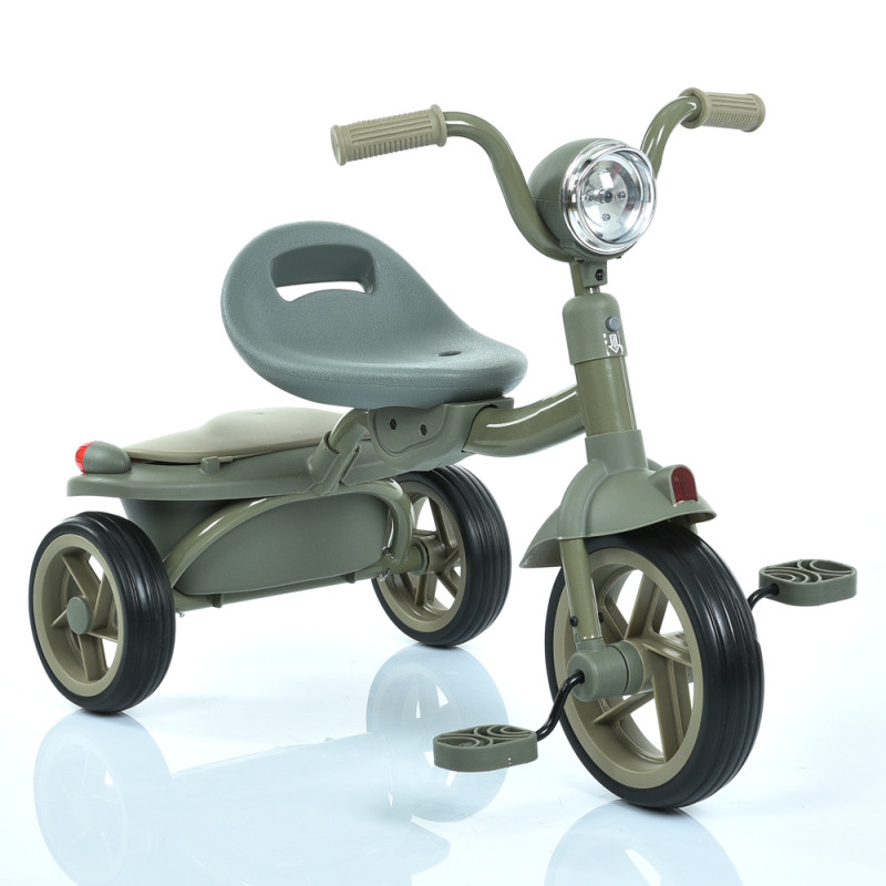 Велосипед MT 1037 Grey (1шт) 3 колеса EVA 8/6д., 61-39-49,5см, муз,світло, сірий