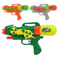 Водяний пістолет помпа, 3 кольори, в кульку, 19-27см /180/