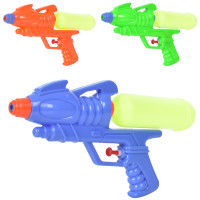 Водяний пістолет розмір середній, 28см, 3 кольори, в п/е 31-18-5см /72/