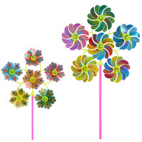 Вітрячок вертушка, діам.30см,6 квіток10см,паличка30см,фольга,2 види,кул, 24-26-4см /200/ Вітрячок вертушка, діам.30см,6 квіток10см,паличка30см,фольга,2 види,кул, 24-26-4см /200/