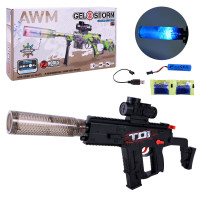 Автомат акум.,свiтло,стріляє гелевими кулями,у кор.43,5*23,5*7см /36-2/