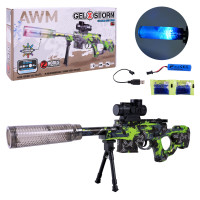 Автомат акум.,свiтло,стріляє гелевими кулями,у кор.43,5*23,5*7см /36-2/