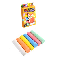Крейда для малювання на асфальті велика 6 шт укр/рос (20) Danko Toys