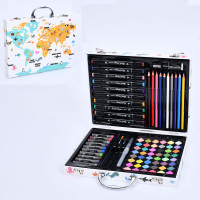 Набір для творчості  акварельні фарби,фломастери ,олівці, воск.крейда, пензлики, чемодан, 30-23-5см /10/