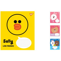 А5/12 кос. YES Line Friends, зошит учнів. 25 шт. у уп. //